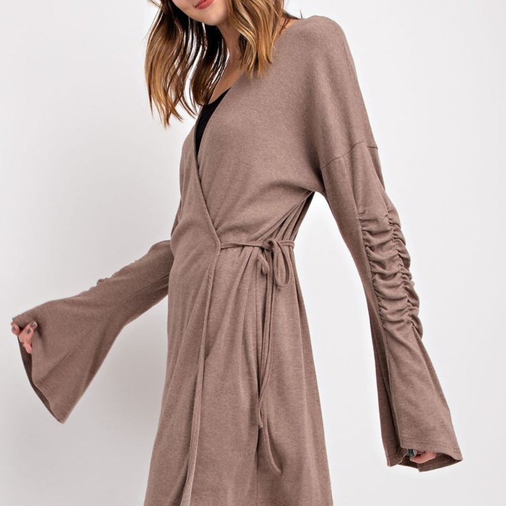 Easel Boutique Wrap Jacket - Picture 3 of 4